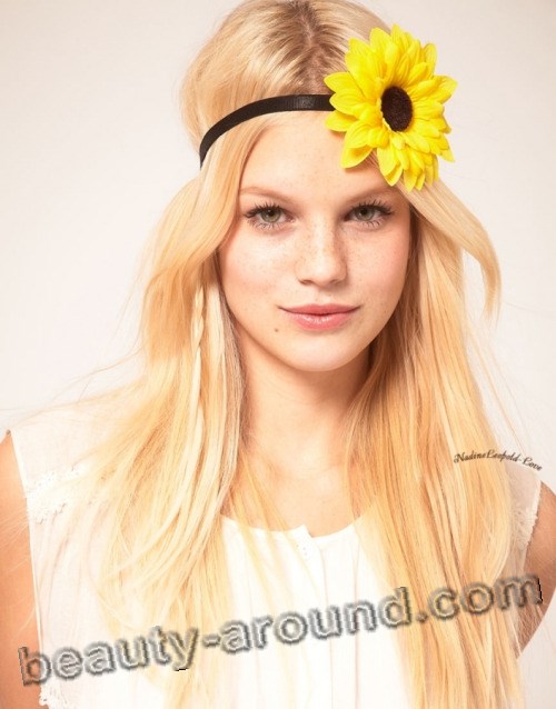 Nadine Leopold most beautiful Austrian fashion model photo