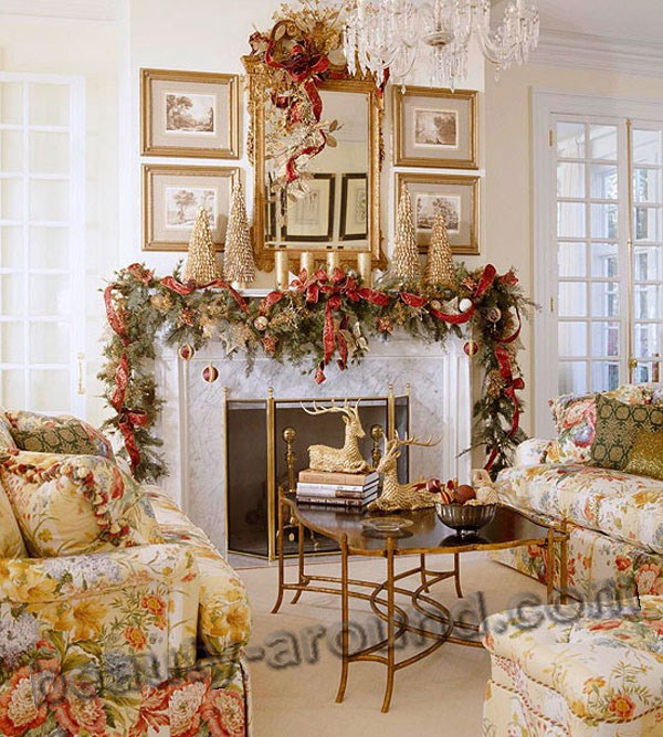 Новогодний / рождественский дизайн, интерьер дома, новогодняя ёлка, фото