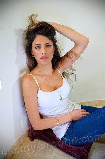 Beautiful Jewish women. Keren Hasson  famous israeli model photo