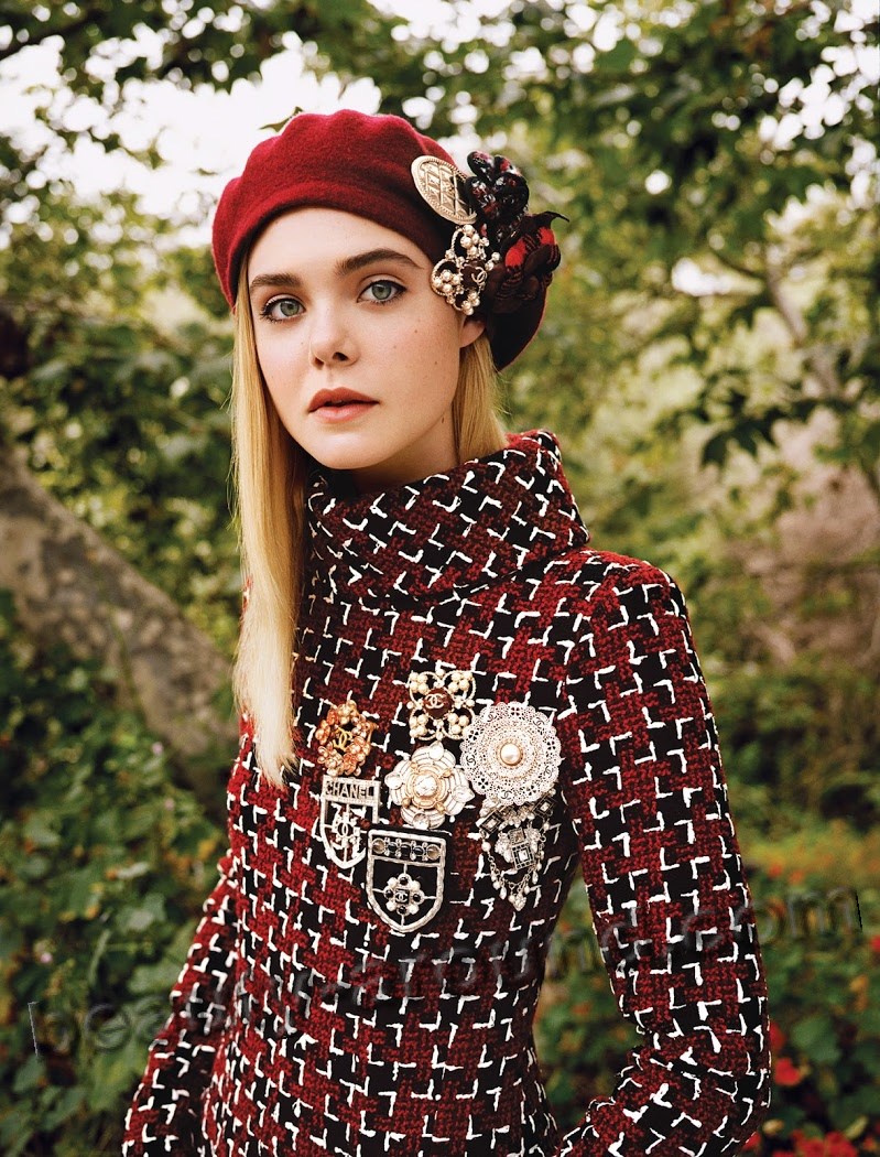 Elle Fanning on the cover of Vogue photo