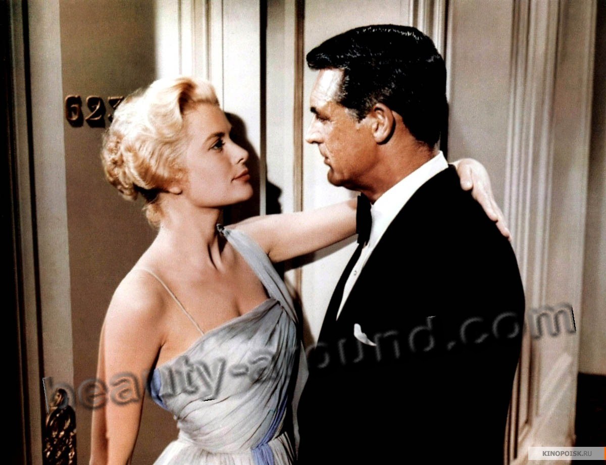 Поймать вора / To Catch a Thief (1955) Кэри Грант и Грэйс Келли, фото лучший поцелуй, кадры из фильма