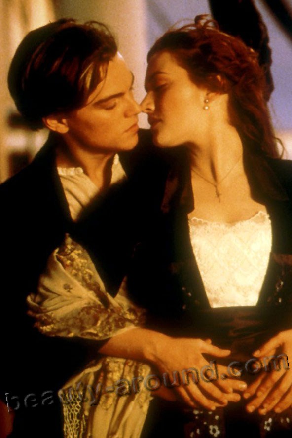 Титаник / Titanic (1997) Леонардо Ди Каприо и Кейт Уинслет, фото лучший поцелуй, кадры из фильма