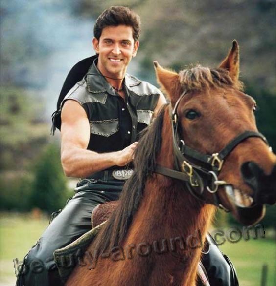 Hrithik Roshan on the horse in film photo