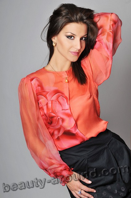 Beautiful Albanian Women. Floriana Garo Albanian TV host and model