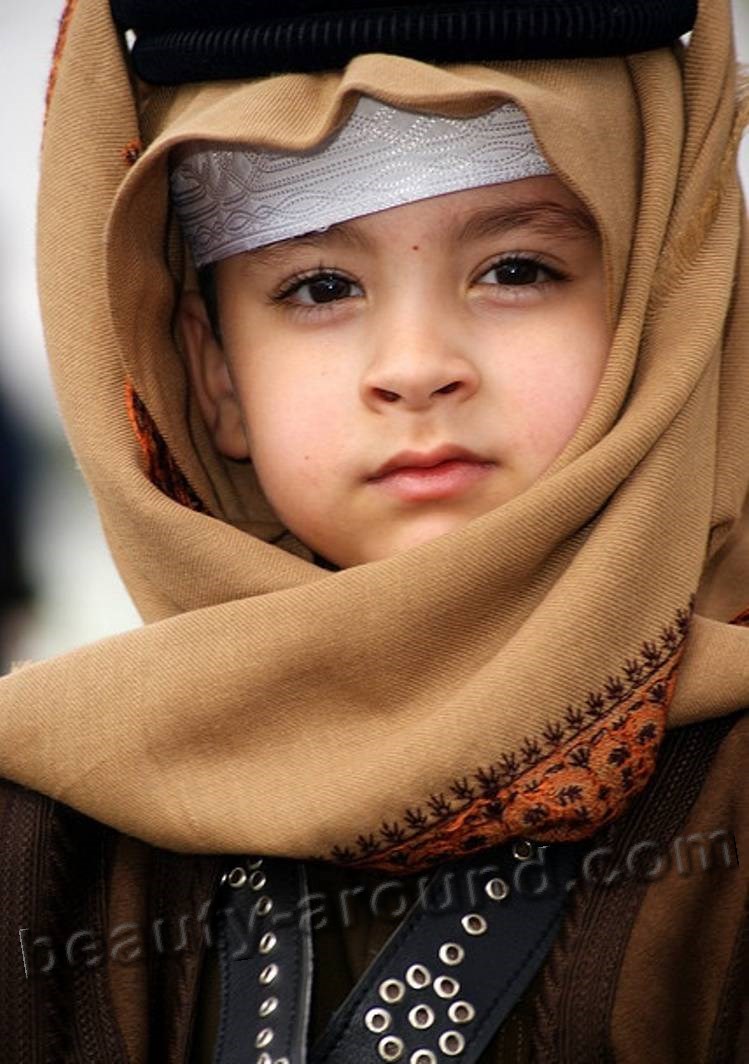 Handsome Qatari baby boy photo