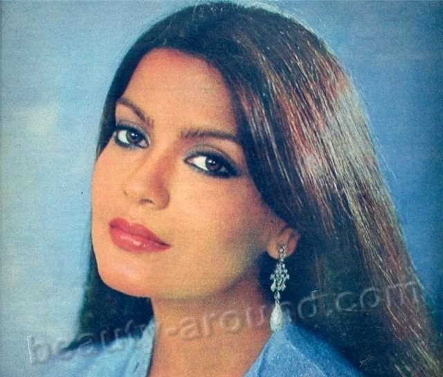 Zeenat Aman Indian actress Miss Asia Pacific 1970 photo