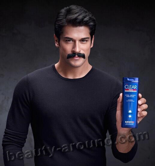 Burak Ozcivit advertising shampoo photo