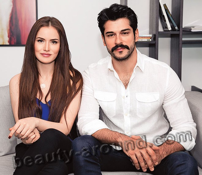 Burak Ozcivit and Fahriye Evcen photo together