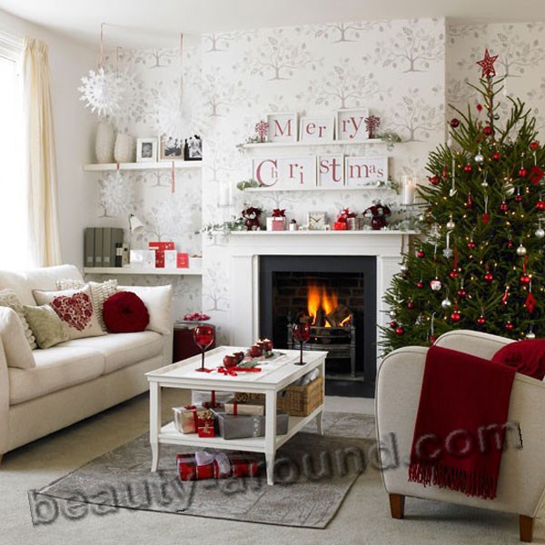 Новогодний / рождественский дизайн, интерьер дома, новогодняя ёлка, фото 