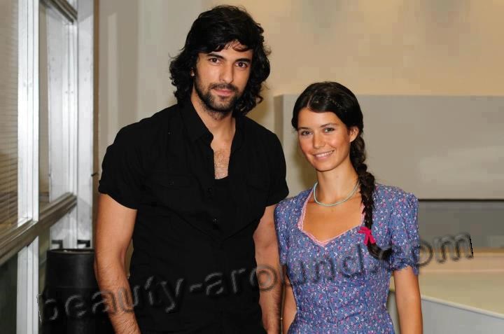 Engin Akyurek with Beren Saat photo