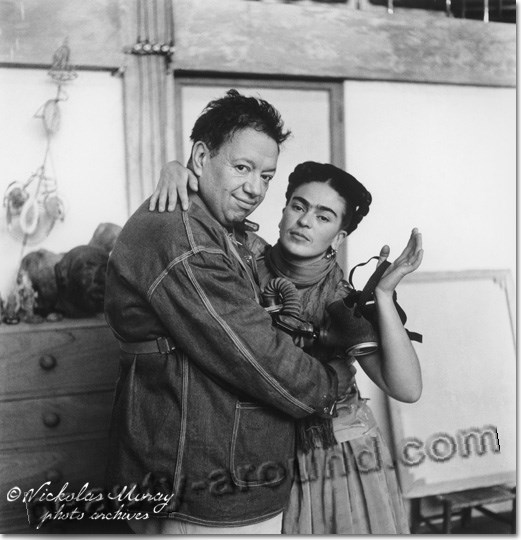 Фрида Кало и её муж Диего Ривера фото