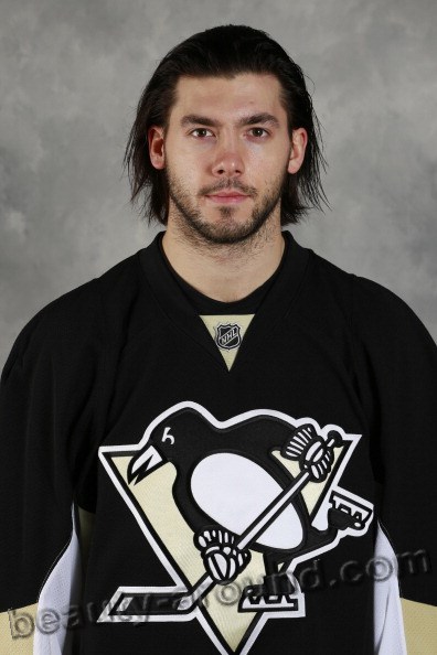 Kris Letang is a French Canadian professional hockey player photo