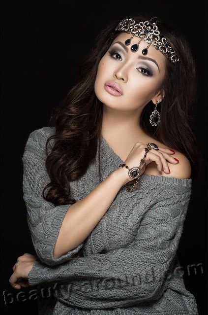 Asha Matai most beautiful Kazakh woman photo