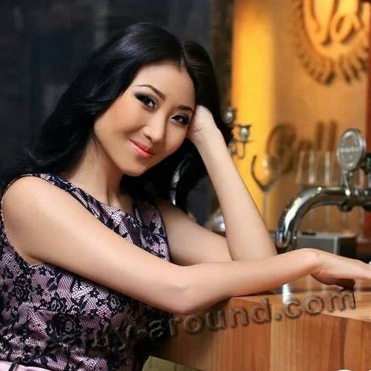 Nazira Aytbekova beautiful Kyrgyzstan TV presenter photo