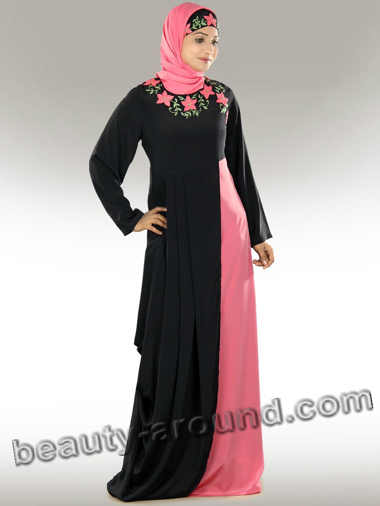 black abaya with hijab