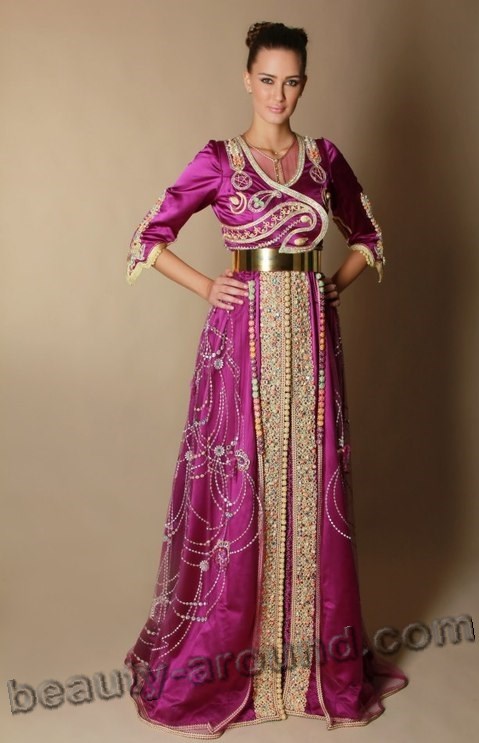 Satin Muslim kaftans photo