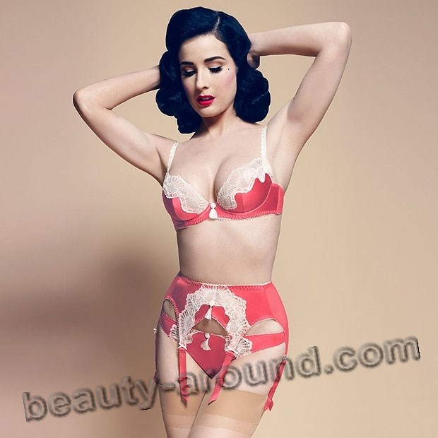 Dita Von Teese in lingerie photo