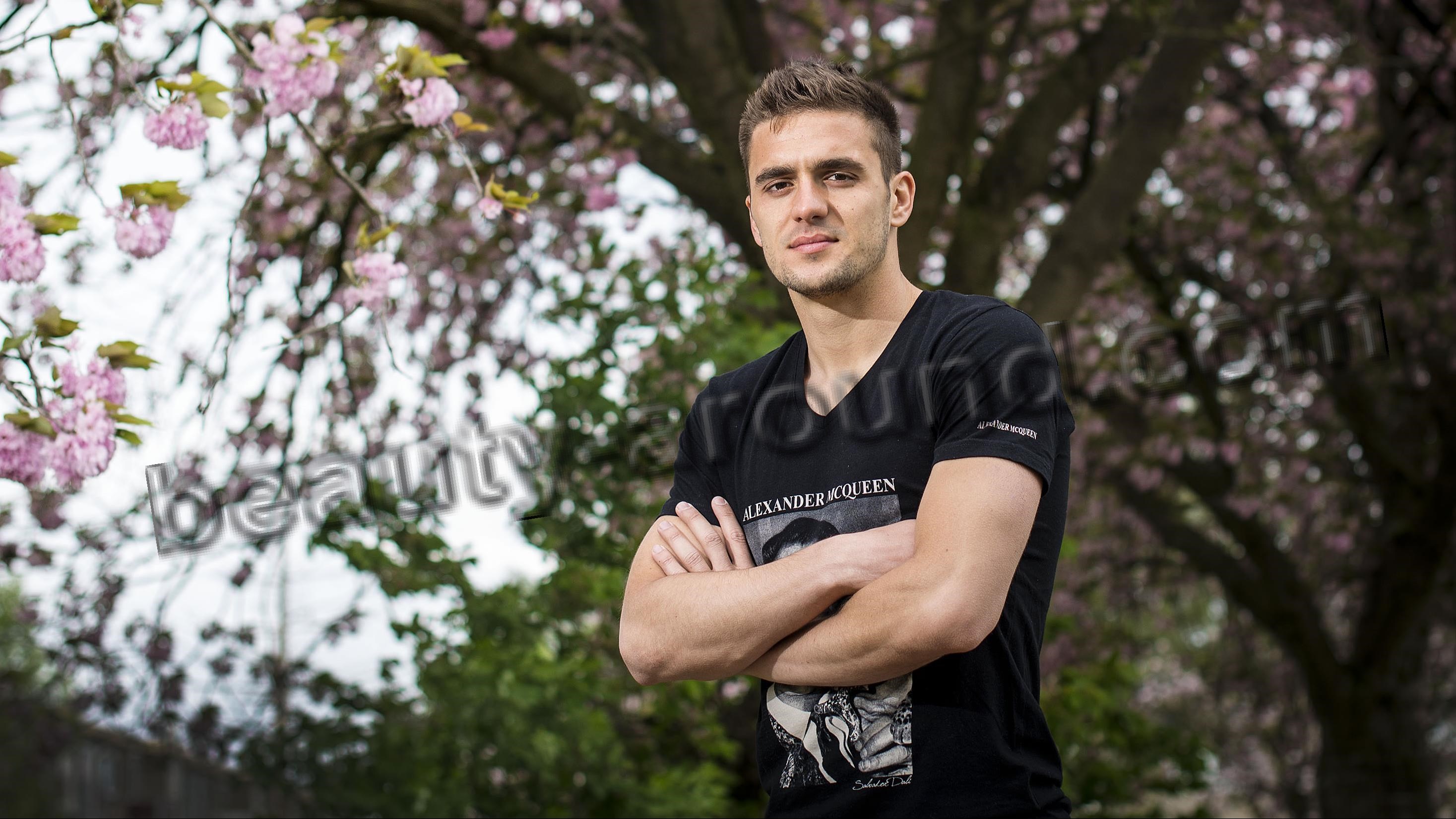 Handsome Serbian Men Dusan Tadic football player