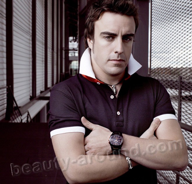 Fernando Alonso Diaz handsome Spanish racing driver