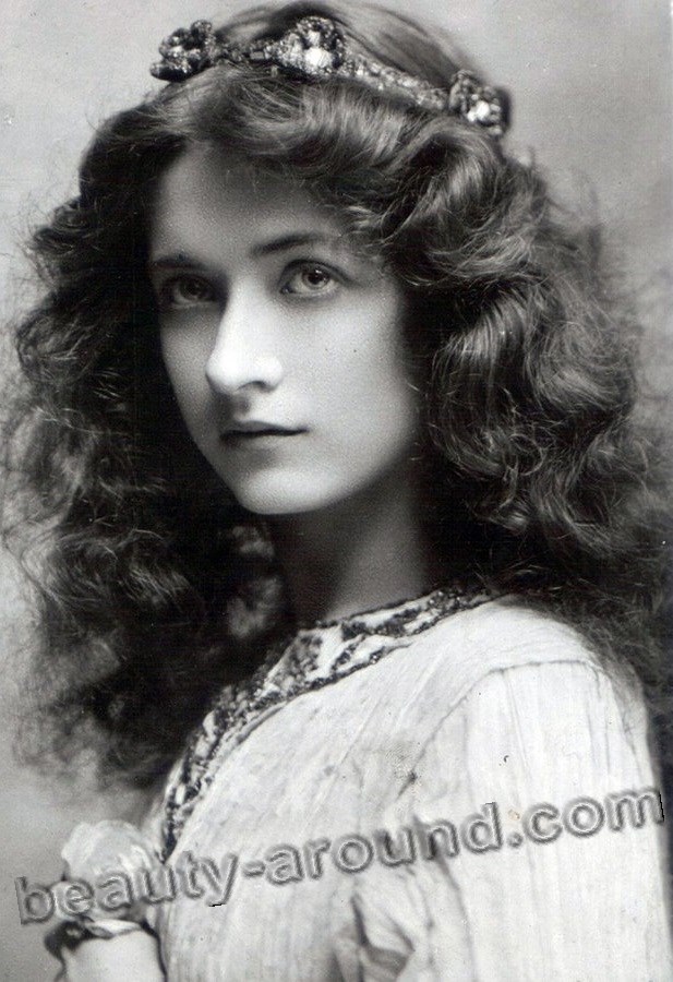 Vintage photo of a girl with her hair