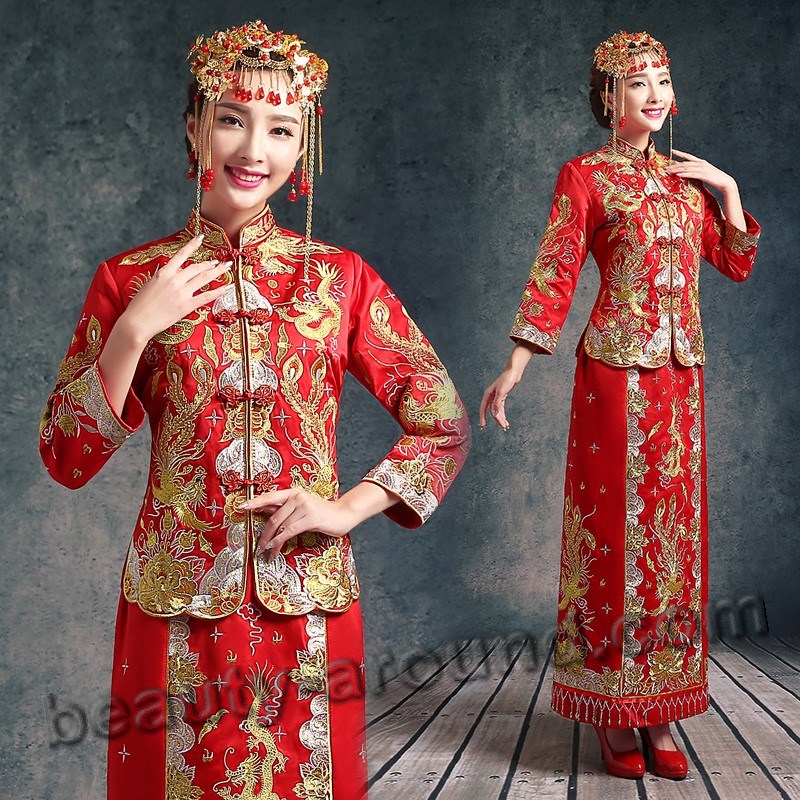 Китайская невеста в наряде фото