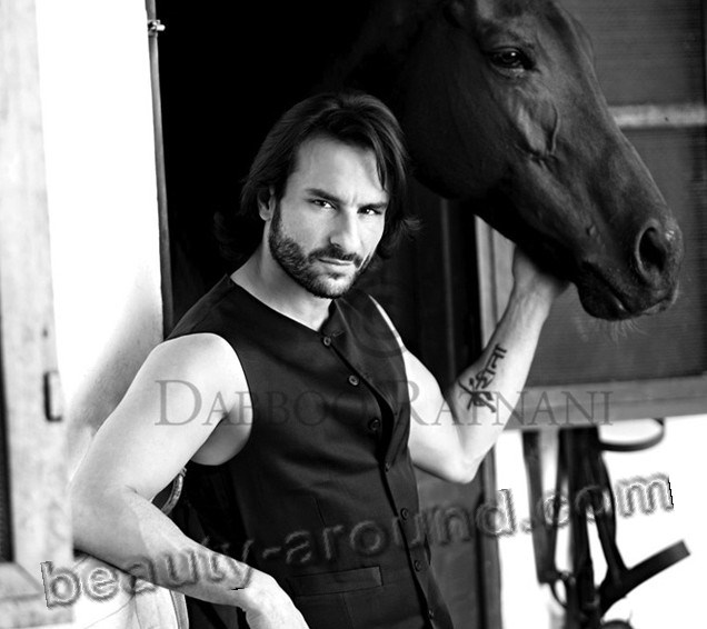 Саиф Али Кхан / Saif Ali Khan с лошадью фото