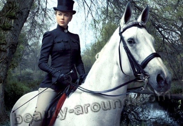 Николь Кидман / Nicole Kidman на лошади фото